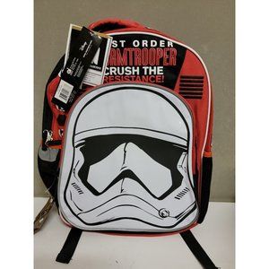Disney Star Wars First Order Stormtrooper Backpack Crush the Resistance NEW NWT